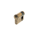 AGB Euro Profile 5 Pin Single Cylinder 30-10mm (40mm) in Matt Antique Brass Cylinder Atlantic