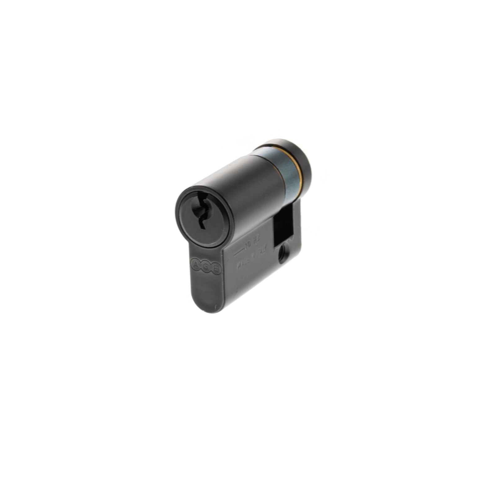 AGB Euro Profile 5 Pin Single Cylinder 30-10mm (40mm) in Matt Black Cylinder Atlantic