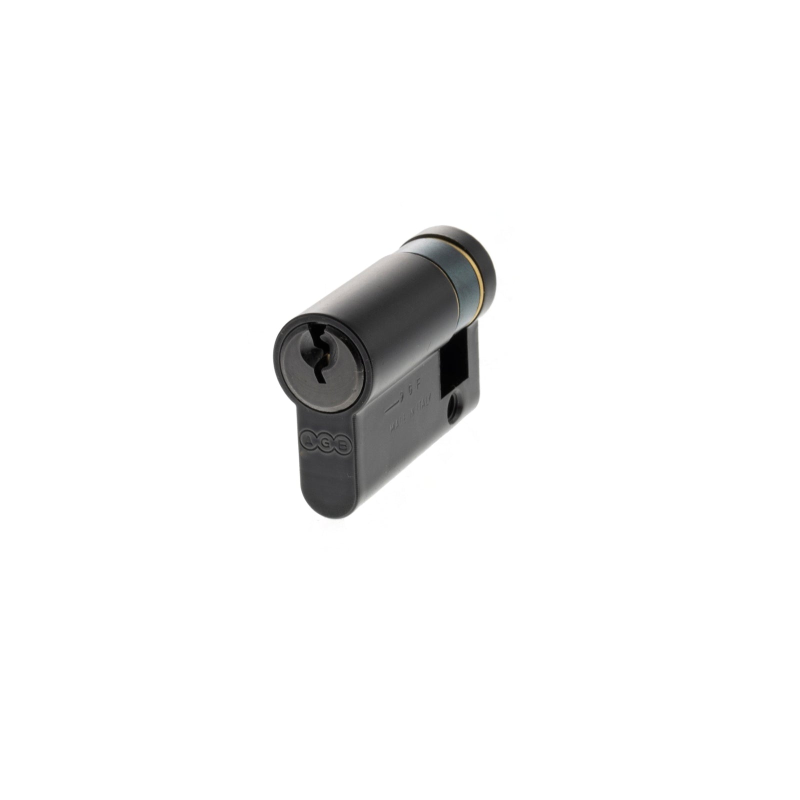 AGB Euro Profile 5 Pin Single Cylinder 35-15mm (45mm) in Matt Black Cylinder Atlantic