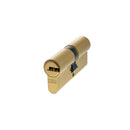 AGB Euro Profile 15 Pin Double Cylinder 35-35mm (70mm) in Satin Brass Cylinder Atlantic