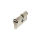 AGB Euro Profile 15 Pin Double Cylinder 40-40mm (80mm) in Satin Nickel Cylinder Atlantic