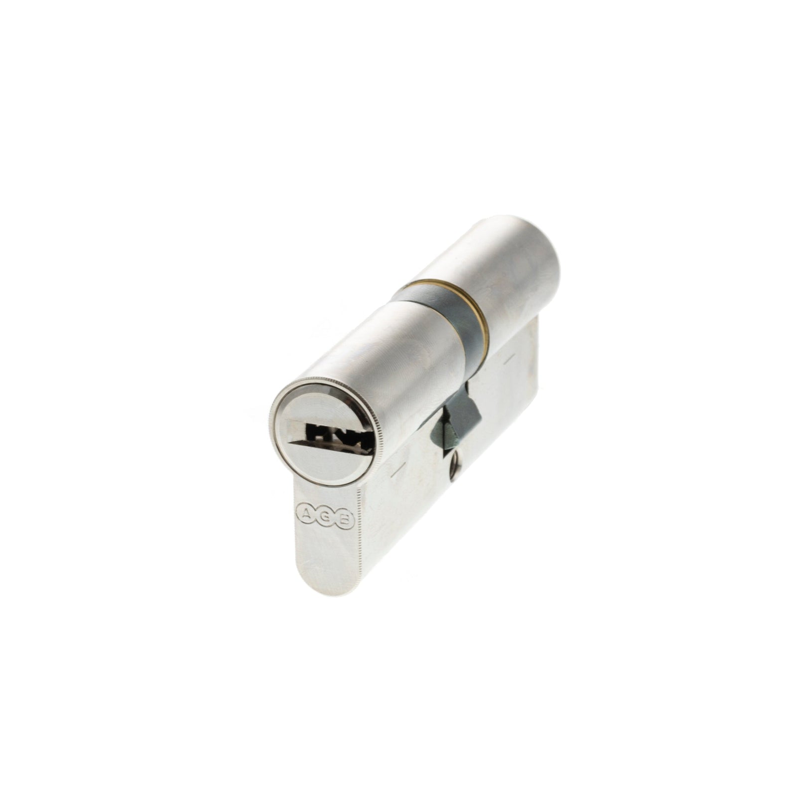 AGB Euro Profile 15 Pin Double Cylinder 35-35mm (70mm) in Polished Chrome Cylinder Atlantic