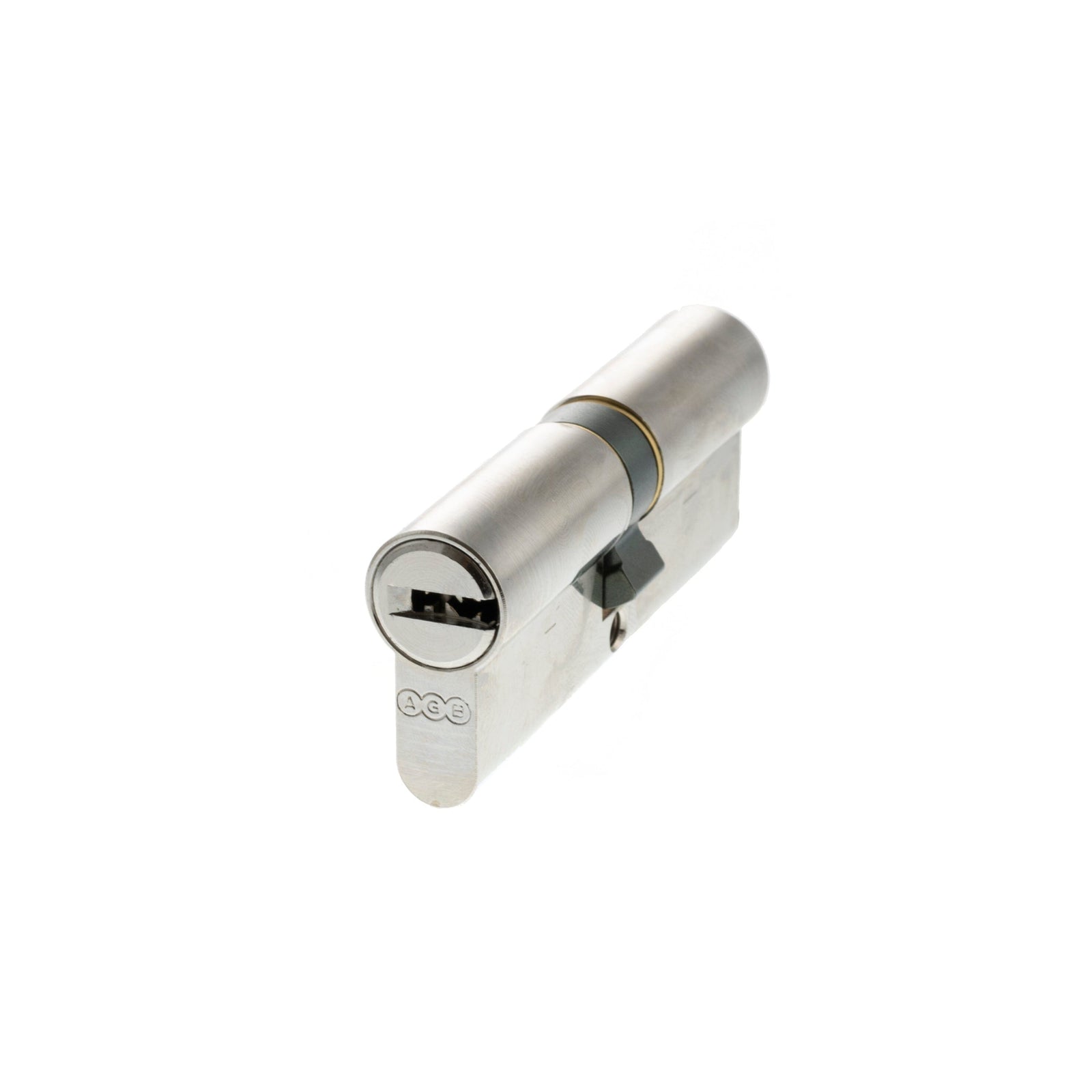 AGB Euro Profile 15 Pin Double Cylinder 40-40mm (80mm) in Polished Chrome Cylinder Atlantic