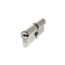 AGB Euro Profile 15 Pin Double Cylinder 40-40mm (80mm) in Satin Chrome Cylinder Atlantic