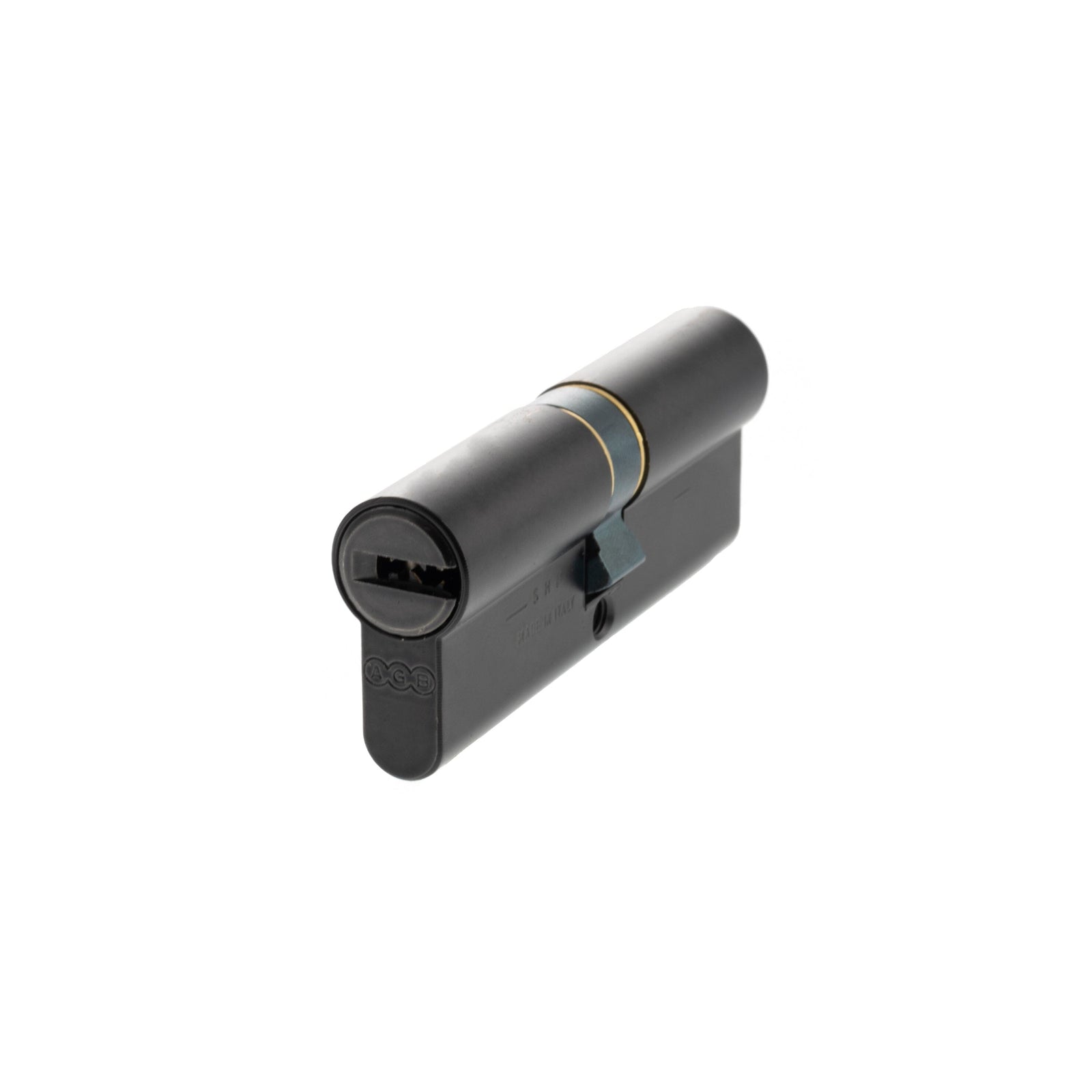 AGB Euro Profile 15 Pin Double Cylinder 40-40mm (80mm) in Matt Black Cylinder Atlantic