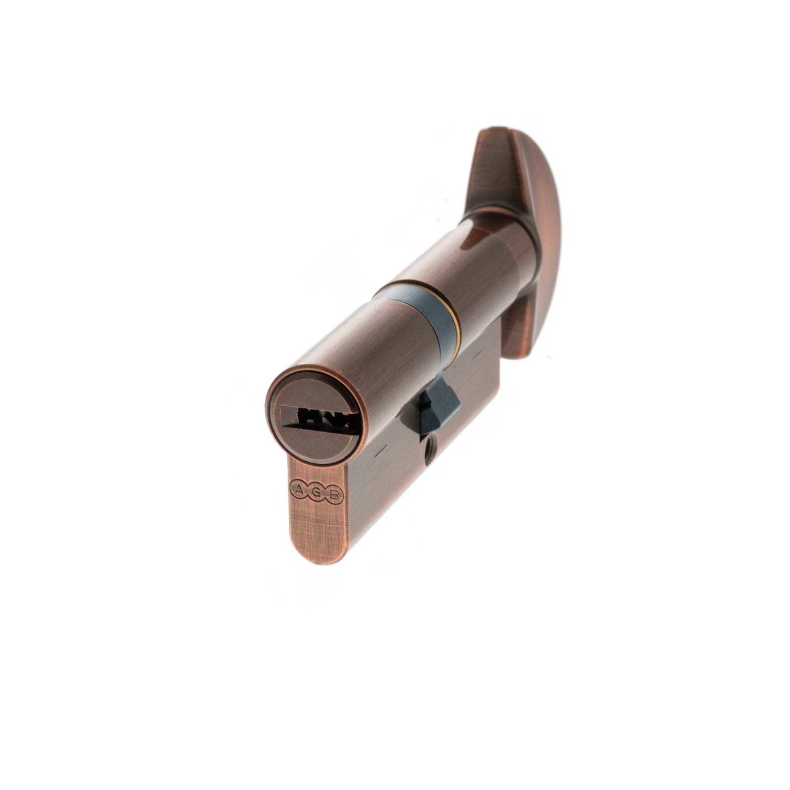 AGB Euro Profile 15 Pin Cylinder Key to Turn 35-35mm (70mm) in Copper Cylinder Atlantic