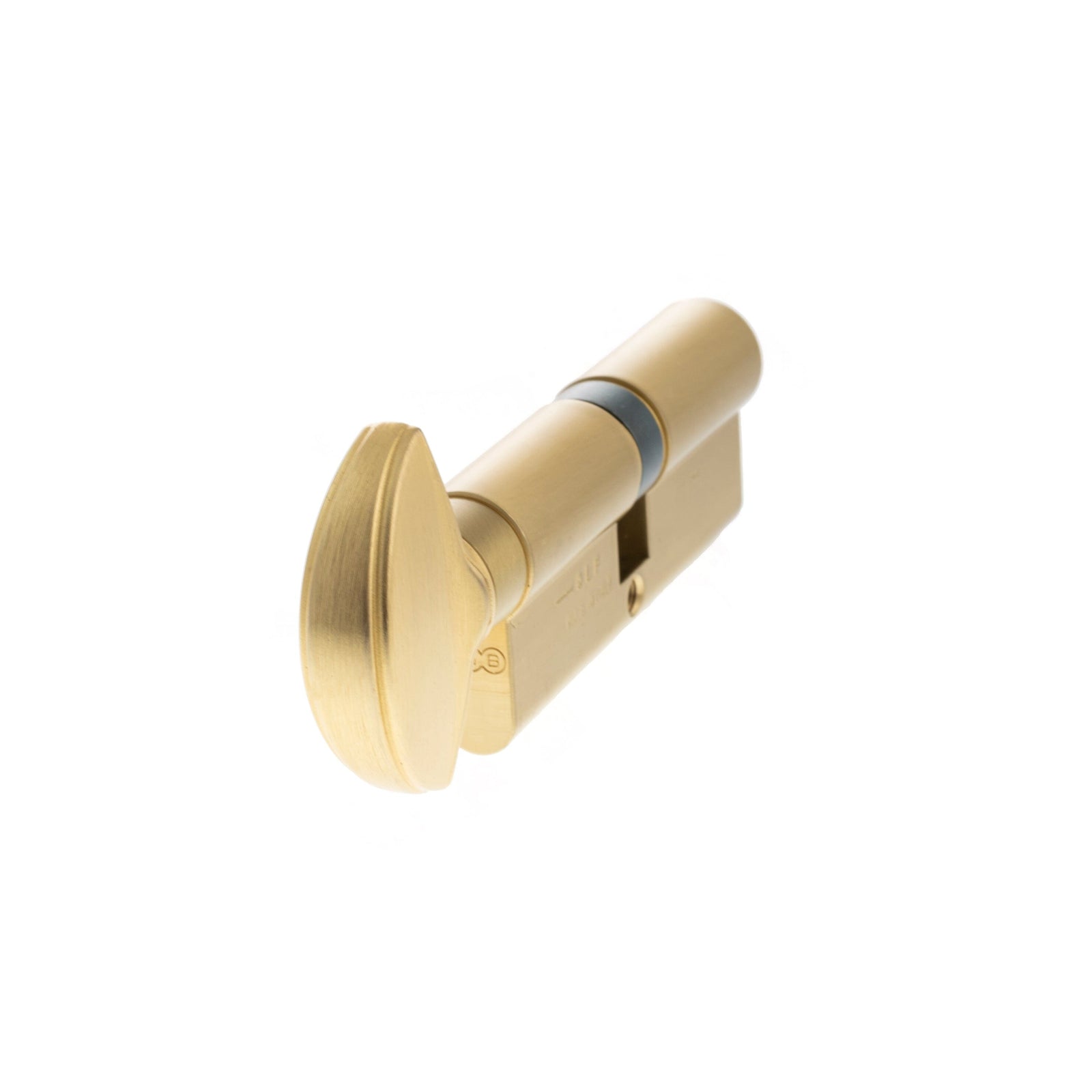AGB Euro Profile 15 Pin Cylinder Key to Turn 40-40mm (80mm) in Satin Brass Cylinder Atlantic