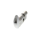 AGB Euro Profile 15 Pin Cylinder Key to Turn 35-35mm (70mm) in Polished Chrome Cylinder Atlantic