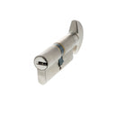 AGB Euro Profile 15 Pin Cylinder Key to Turn 35-35mm (70mm) in Satin Chrome Cylinder Atlantic