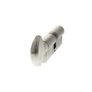 AGB Euro Profile 15 Pin Cylinder Key to Turn 35-35mm (70mm) in Satin Chrome Cylinder Atlantic