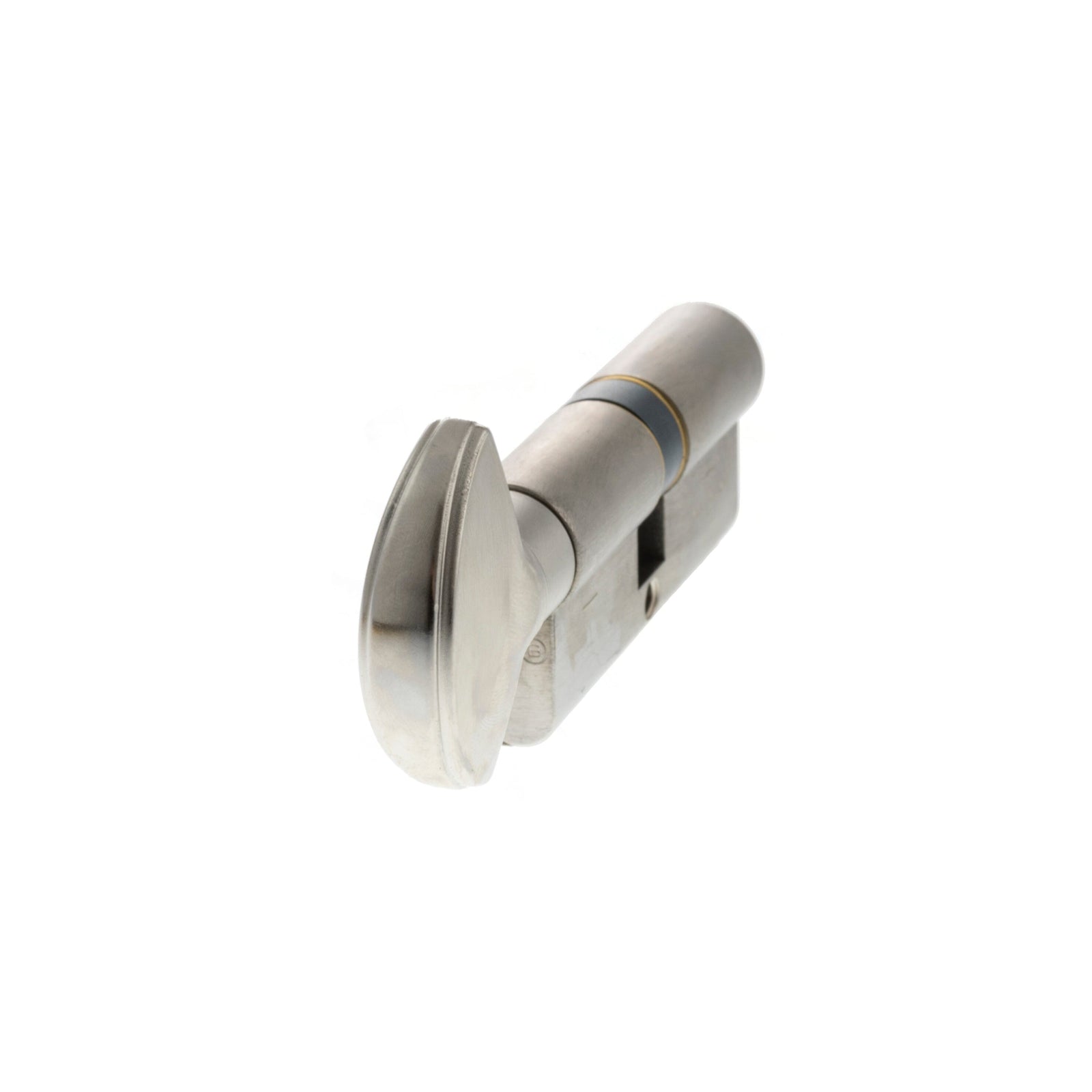 AGB Euro Profile 15 Pin Cylinder Key to Turn 35-35mm (70mm) in Satin Chrome Cylinder Atlantic