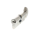 AGB Euro Profile 15 Pin Cylinder Key to Turn 40-40mm (80mm) in Satin Chrome Cylinder Atlantic