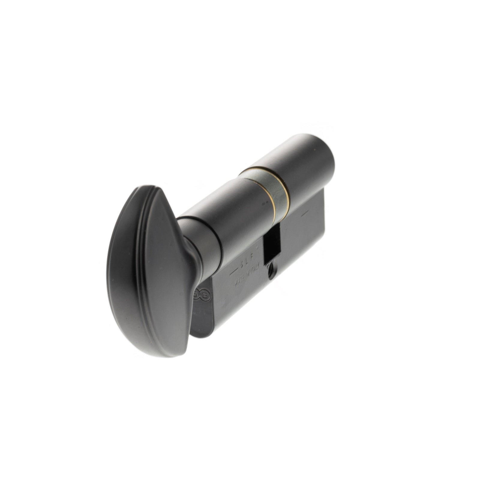 AGB Euro Profile 15 Pin Cylinder Key to Turn 35-35mm (70mm) in Matt Black Cylinder Atlantic
