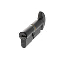 AGB Euro Profile 15 Pin Cylinder Key to Turn 40-40mm (80mm) in Matt Black Cylinder Atlantic