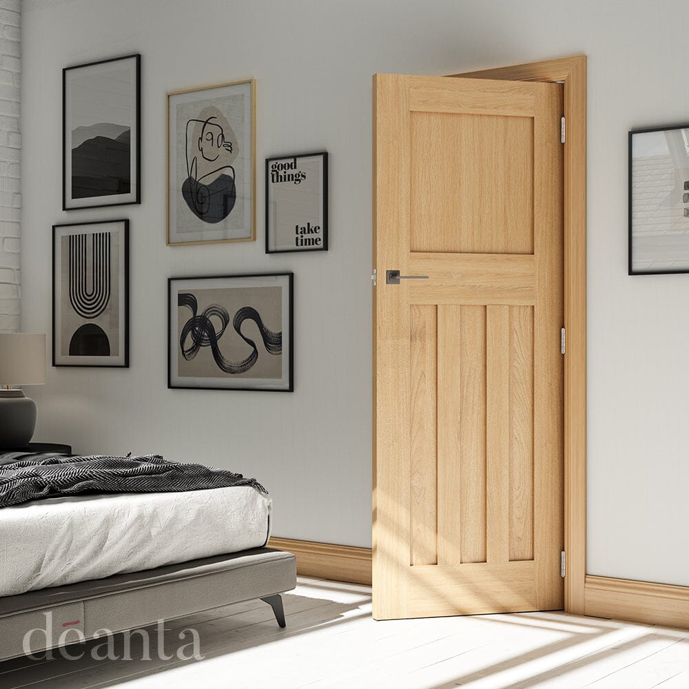 Cambridge Unfinished Oak Internal Fire Door Internal Door Deanta