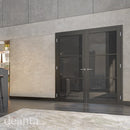 Camden Black Primed Tinted Glazed Internal Door Internal Door Deanta