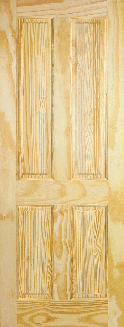 Clear Pine 4 Panel Unfinished Internal Door Internal Door LPD Doors