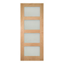 Coventry Unfinished Oak Frosted Glazed Internal Door Internal Door Deanta