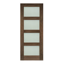 Coventry Prefinished Walnut Frosted Glazed Internal Door Internal Door Deanta