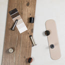 Atlantic Half-Moon Contract Floor Mounted Door Stop in Matt Black Door Stop Atlantic