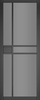 Dalston Black Primed Tinted Glazed Internal Door Internal Door Deanta