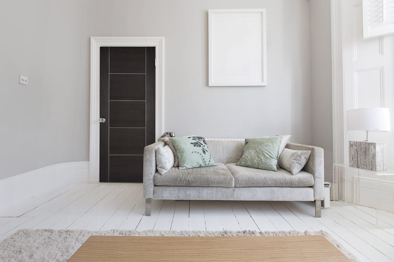 Dark Grey Laminated Vancouver Pre-Finished Internal Fire Door FD30 Internal Fire Door LPD Doors