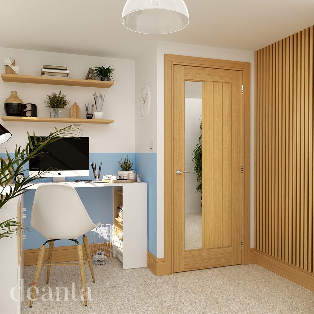 Ely Prefinished Oak Glazed 1SL FSC Internal Door Internal Door Deanta