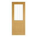 Ely Unfinished Oak Glazed (1L Half) Internal Door Internal Door Deanta