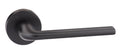 Forme Milly Designer Lever Minimal Round Rose in Matt Black Designer Lever Handle Atlantic