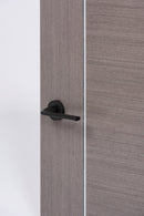 Forme Milly Designer Lever Minimal Round Rose in Matt Black Designer Lever Handle Atlantic