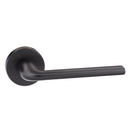 Forme Milly Designer Lever Minimal Round Rose in Matt Black Designer Lever Handle Atlantic