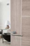 Forme Elle Designer Lever Minimal Round Rose (Latch & Hinges Included) Designer Lever Handle Atlantic