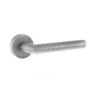 Forme Elle Designer Lever Minimal Round Rose (Latch & Hinges Included) Designer Lever Handle Atlantic