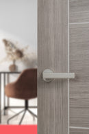 Forme Asti Designer Lever Minimal Round Rose (Latch & Hinges Included) Designer Lever Handle Atlantic