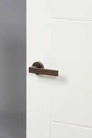 Forme Asti Designer Lever Minimal Round Rose (Latch & Hinges Included) Designer Lever Handle Atlantic