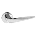 Forme Foglia Designer Lever Minimal Round Rose (Latch & Hinges Included) Designer Lever Handle Atlantic