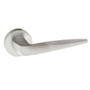 Forme Foglia Designer Lever Minimal Round Rose (Latch & Hinges Included) Designer Lever Handle Atlantic