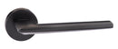 Forme Boston Designer Lever Minimal Round Rose in Matt Black Designer Lever Handle Atlantic