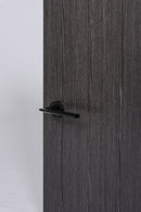 Forme Boston Designer Lever Minimal Round Rose in Matt Black Designer Lever Handle Atlantic