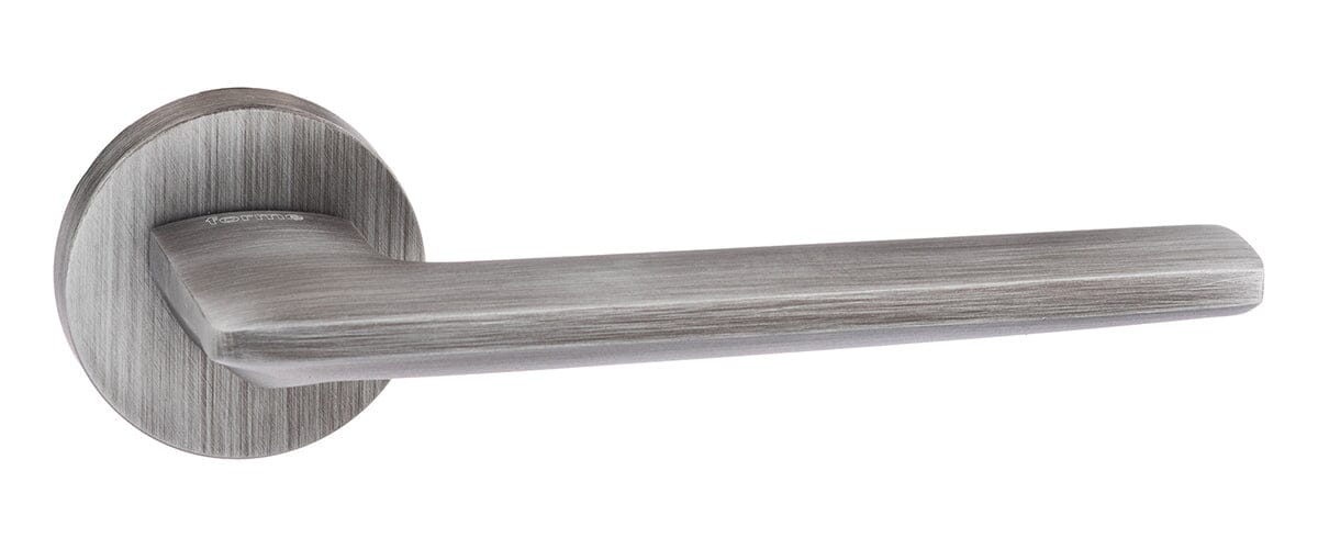 Forme Boston Designer Lever Minimal Round Rose (Latch & Hinges Included) Designer Lever Handle Atlantic