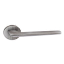 Forme Boston Designer Lever Minimal Round Rose (Latch & Hinges Included) Designer Lever Handle Atlantic Set Urban Graphite