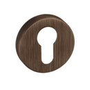 Forme Euro Escutcheon Minimal Round Rose Escutcheon Atlantic Pair Urban Bronze