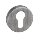 Forme Euro Escutcheon Minimal Round Rose Escutcheon Atlantic Pair Urban Graphite