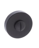 Forme WC Turn and Release Minimal Round Rose in Matt Black Bathroom Lock Atlantic