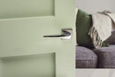 Forme Foglia Designer Lever Minimal Square Rose (Latch & Hinges Included) Designer Lever Handle Atlantic