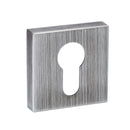 Forme Euro Escutcheon Minimal Square Rose Escutcheon Atlantic Pair Urban Graphite