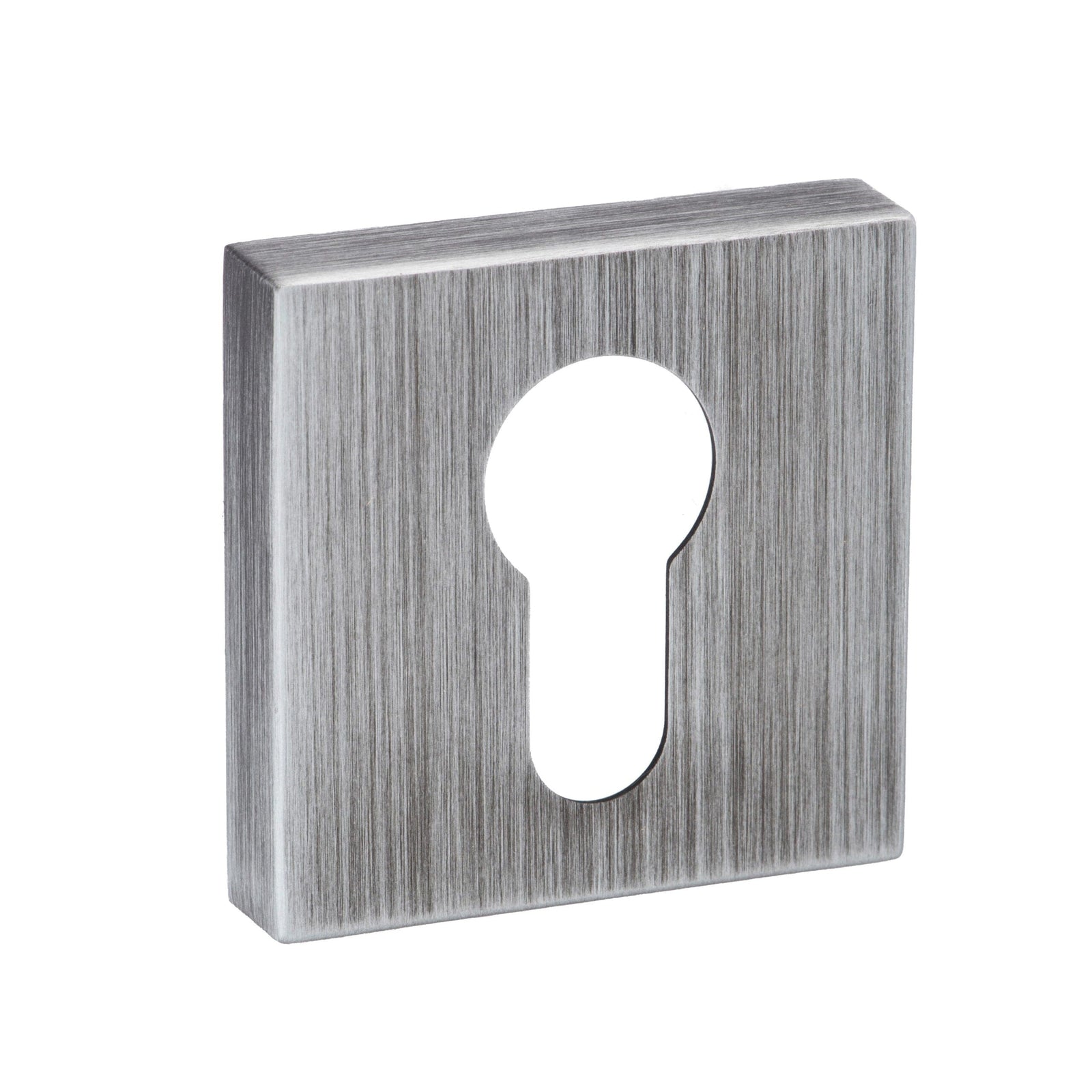 Forme Euro Escutcheon Minimal Square Rose Escutcheon Atlantic Pair Urban Graphite