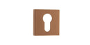 Forme Euro Escutcheon Minimal Square Rose Escutcheon Atlantic Pair Urban Satin Copper