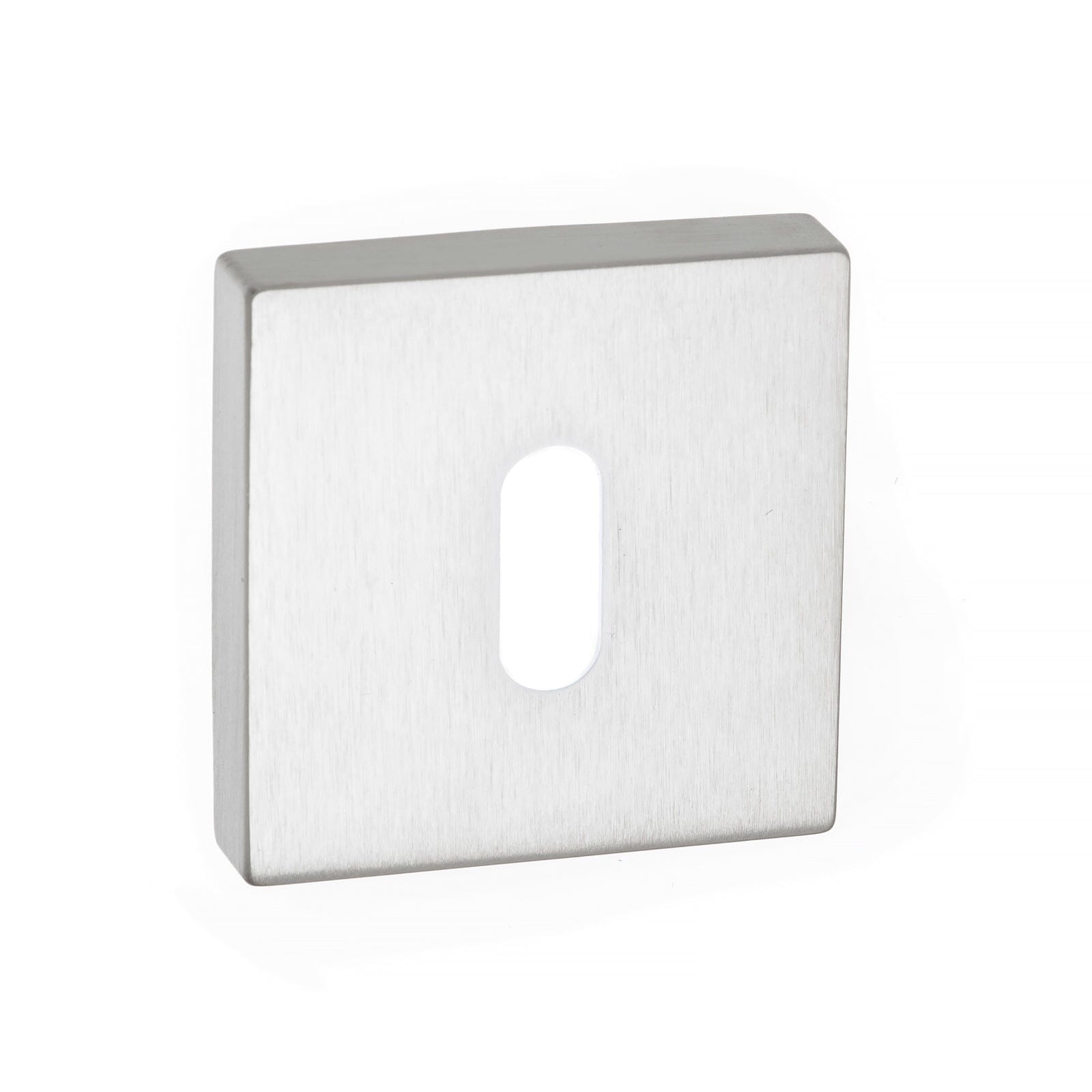 Forme Key Escutcheon Minimal Square Rose Escutcheon Atlantic Pair Satin Chrome