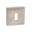 Forme Key Escutcheon Minimal Square Rose Escutcheon Atlantic Pair Satin Nickel